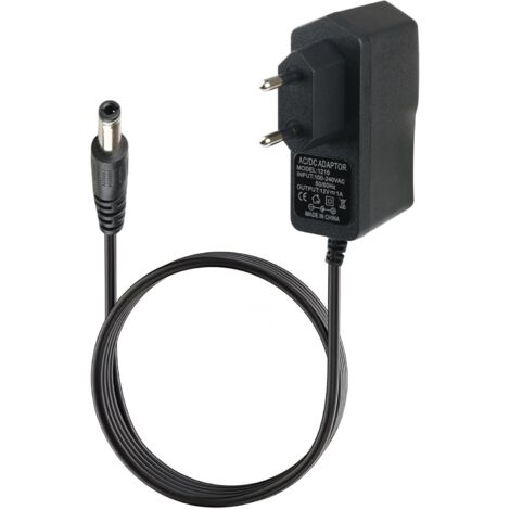 12V 1A 12W LED-Netzteil mit 5,5x2,5mm Klinkenstecker - Universelles 100-240V Netznetzteil - Ideal für LED-Streifen, Router, Lautsprecher und TV-Boxen