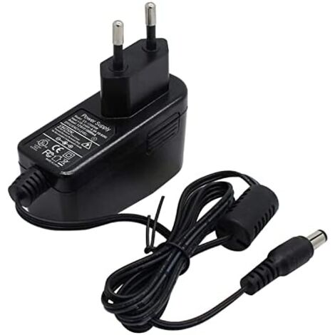 12V 1A DC for IP/CCTV Surveillance Camera, AC to DC Power Cord, Charger, DC 12V 1000mA Output, AC 100V-240V/50 Oder 60Hz/0.4A Max Input, EU Plug, Black