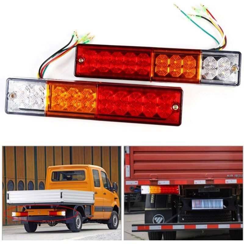 Image of 12V 20 LED Rücklicht ATV Anhänger Lkw Yacht Auto-Anhänger Rücklicht Hinten Lichter