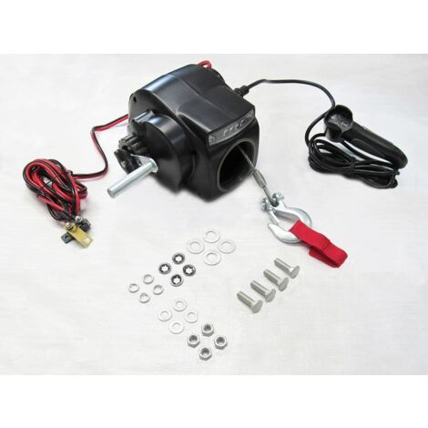 12V 2000LB Electric Boat Trailer Winch - Marine Dinghy Pull Recover