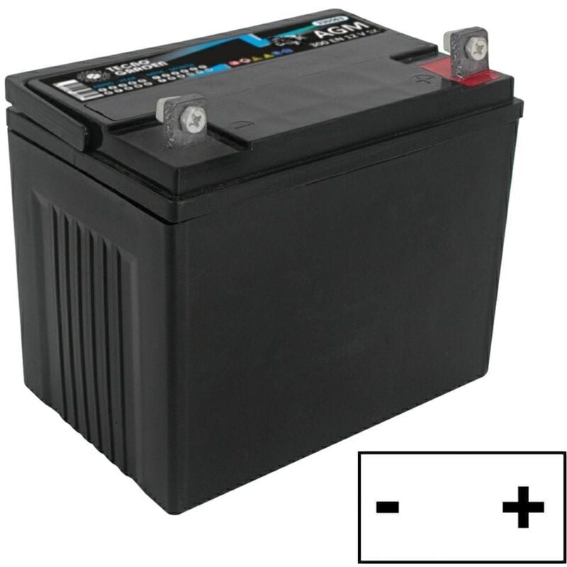 Image of 12V 24AH verschlossene Rasentraktor-Starterbatterie, rechter Pluspol