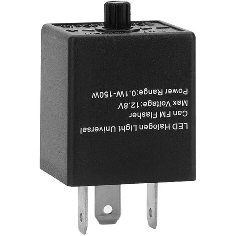12V 24V 3-PIN Réglable LED Clignotant Relais Clignotant Lumière Clignotant Pour Moto Électronique LED Clignotant Relais Fix Hyper Flash