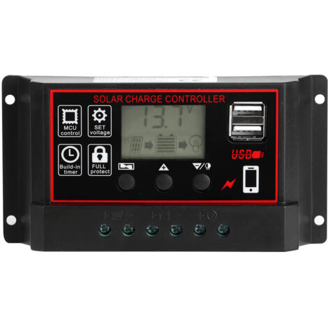 12V 24V 50A chargeur d'énergie solaire contrleur photovoltaque sortie USB 5V avec affichage numérique