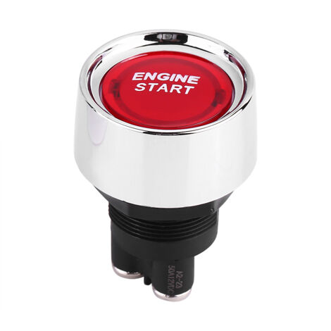 12V-24V 50A voiture véhicule moteur démarrage bouton poussoir allumage démarreur LED rouge