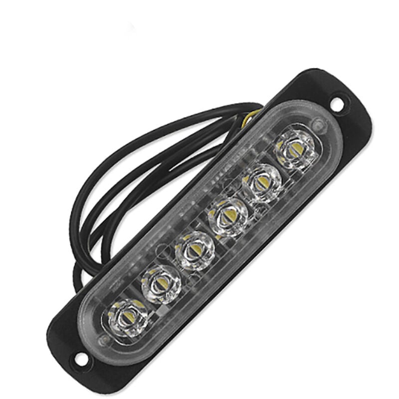 Image of Tlily - 12V-24V 6LED Licht Flash Notfall Auto Fahrzeug Warnung Strobe Blinkt Blau und Rot
