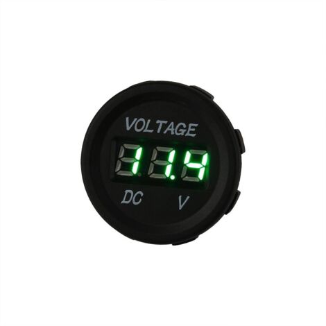 12V 24V DC Wasserdichtes LED-Digitaldisplay Kfz-Voltmeter Stecker