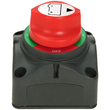 TIGREZY 12V/24V Dual Batterie Wahlschalter Batterie Hauptschalter 300A 4 Position Schalter Wahlschalter für Auto RV Boot
