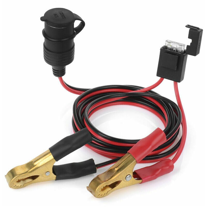 12V 24V femelle batterie allume-cigare prise connecteur de batterie 2Ft voiture batterie rallonge chargeur câble