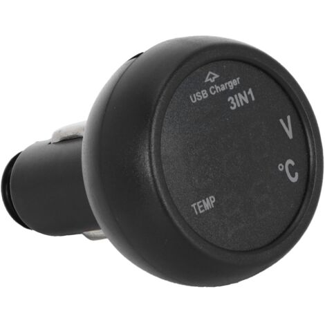12V/24V USB-LED-Autovoltmeter mit Multifunktionsladegerät
