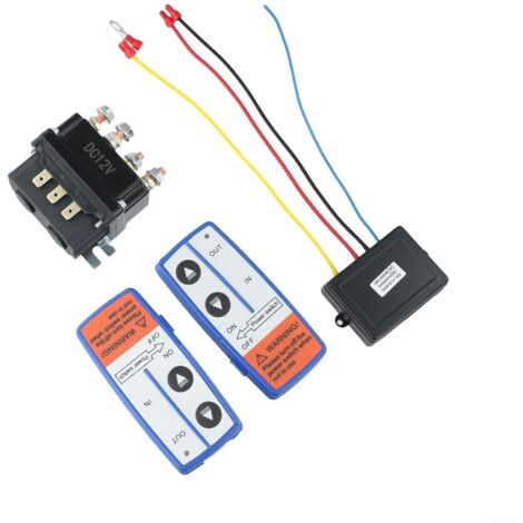 12V 250A Elektrisches Seilwindenrelais mit Funkfernbedienung für Gartentraktoren, Rasenmäher und andere Nutzfahrzeuge