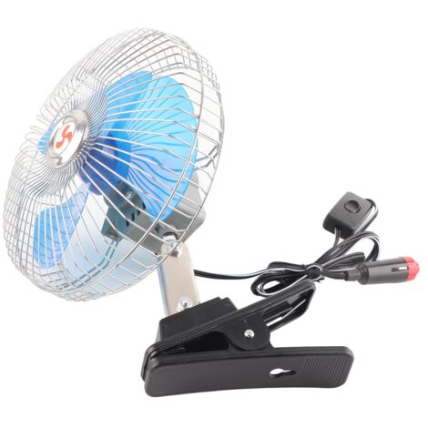 12V 25W Tragbarer oszillierender Auto-Armaturenbrettventilator - Auto-/LKW-Kühlung