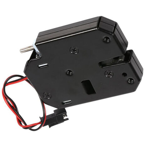 12V 2A elektromagnetisches Schloss für Schaltschränke, schwarzer Kohlenstoffstahl