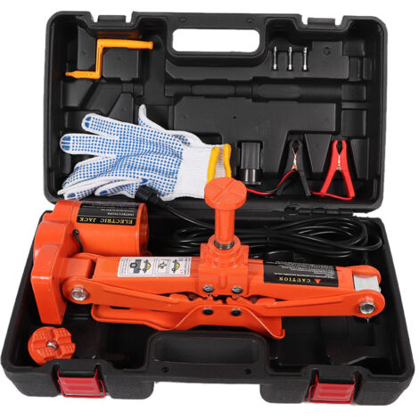 12V 3 Tonnes 42CM lectrique Scissor Jack lectrique Gonflable Pompe Véhicule lectrique Clé (1)