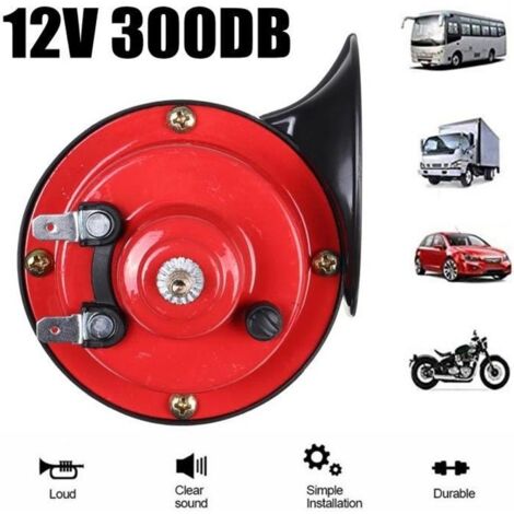 12V 300DB Klaxon Voiture Camion Universelle Etanche Corne d'escargot électrique
