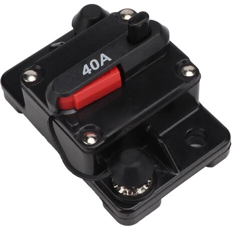 12V 30A/40A/60A Audio stéréo de voiture disjoncteur en ligne réarmable fusible d'auto-récupération (40A)