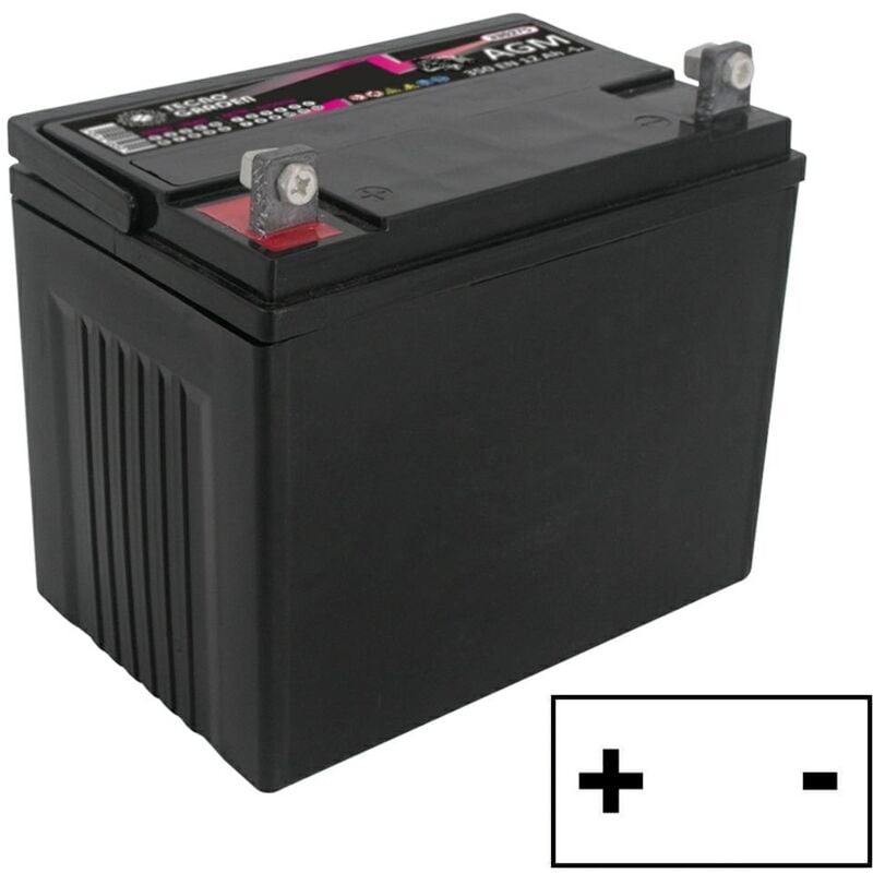 Image of 12V 30AH verschlossene Rasentraktor-Starterbatterie, linker Pluspol