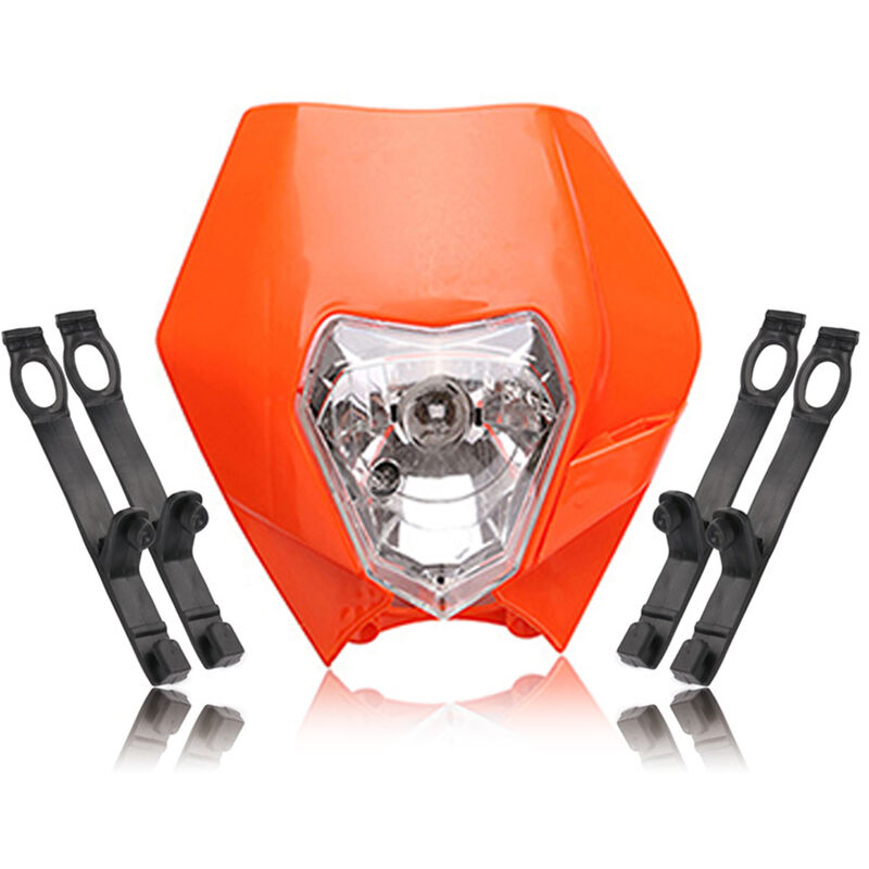 

12V 35W motocicleta LED faro faro carenado luz diurna senal de giro para moto de cross EXC EXCF SX SXF XC XCF XCW XCFW 125150250300350450530,naranja