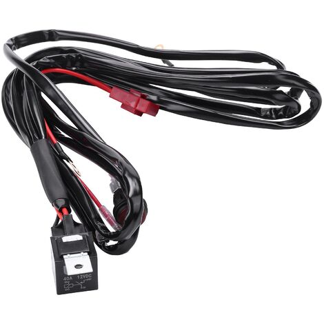12V 40A Relais Kabelbaum Arbeit Nebelscheinwerfer Bar Kit Ein/Aus Schalter LED