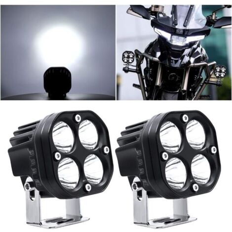 12V 40W LED-Arbeitsscheinwerfer, Motorrad-Zusatzscheinwerfer mit LED-Spot, Flutlicht und Nebelscheinwerfer, 24V 12000Lm LED-Scheinwerfer, Offroad-Zusatzscheinwerfer für Auto, LKW, Traktor, SUV, Boot (