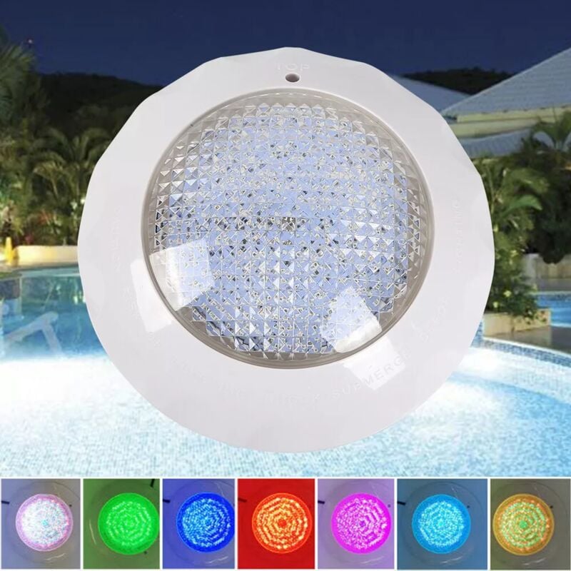 12V 45W led rgb Piscine Lumière encastré Eclairage de piscine Spa Télécommande piscine sous-marine spot