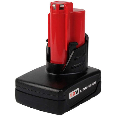 12V 5.0Ah Lithium pour Milwaukee M12 XC 6.0 48-11-2410 48-11-2420 48-11-2411 48-2401 48-11-2402 48-11-2460 Outils sans fil Milwaukee