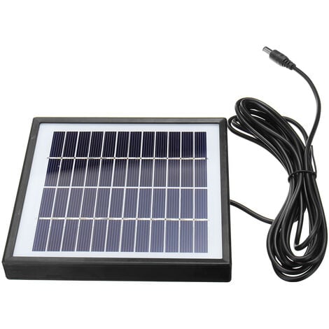 INSMA 12V 5W Polysilicon Solar Panel Battery Charger Surveillance Cameras Cable