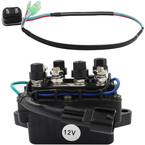 12V 61A-81950-01-00 Relais D'Inclinaison de Relais à 4 Temps avec Interrupteur de Garniture D'Inclinaison Relais Assy 120A pour Hors-Bord 703825630200