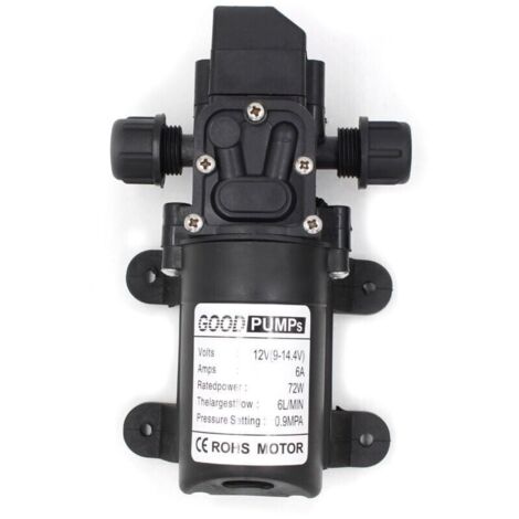 12V 6A 72W 6L Hochdruck-Membranpumpe, gerippt