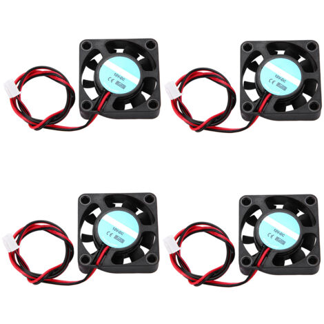 12V 7000RPM Lüfter für Makerbot 3D-Drucker - 4-teiliges Hochleistungs-Montageset, 6,7 CFM