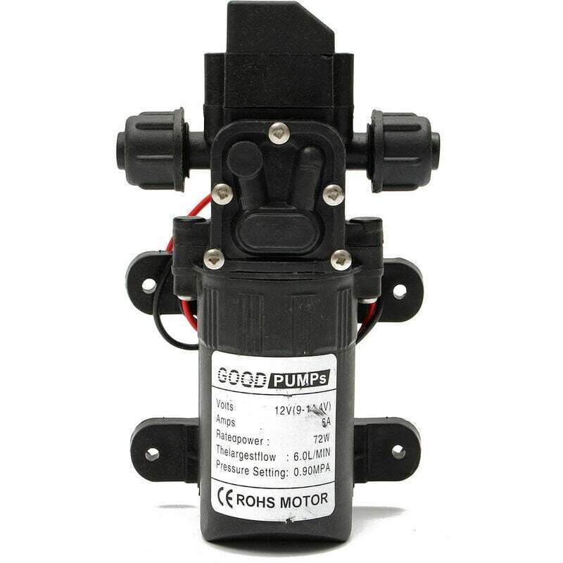 Serbia - 12V 70W dc Pompe à Eau Diaphragme Haute Pression Membrane Amorcage 6L/Min Bateau nf,
