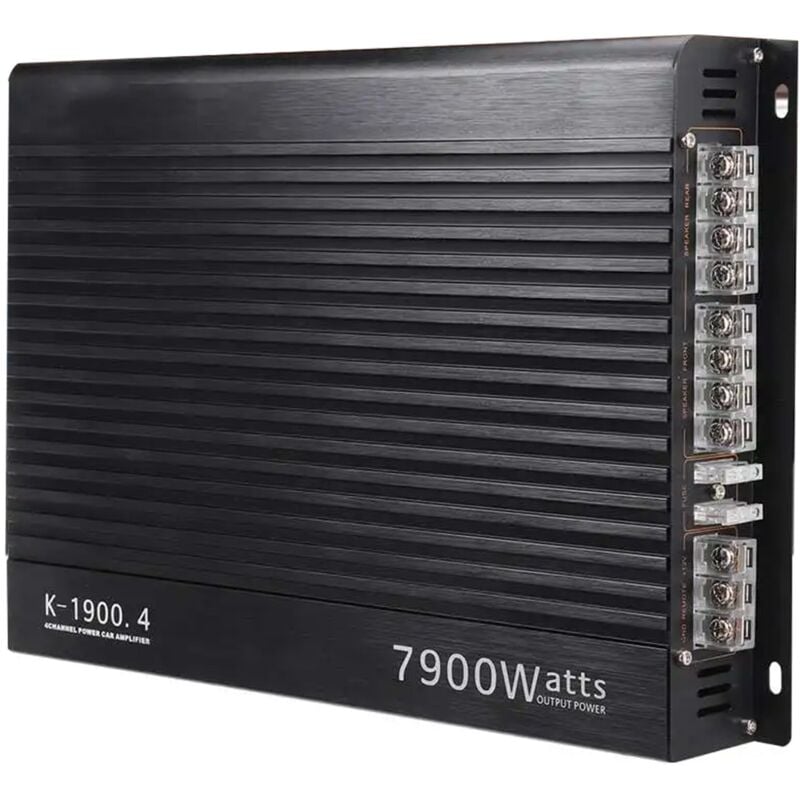 Image of 12V 7900W Auto Verstärker Leistungsstarke 4 Kanal Audio Subwoofer Stereo Power Fahrzeug Aluminium