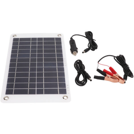 12V 8,5W monokristallines, halbflexibles Solarpanel mit Klemme für Outdoor-Batterieladegerät