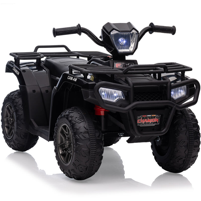 Lunsy - 12V atv Quad Electrique pour Enfants, Voiture Electrique Enfant avec Musique, Variable Haute/Basse, Phare led, 88x 50x 46cm, pour Enfants 3-8