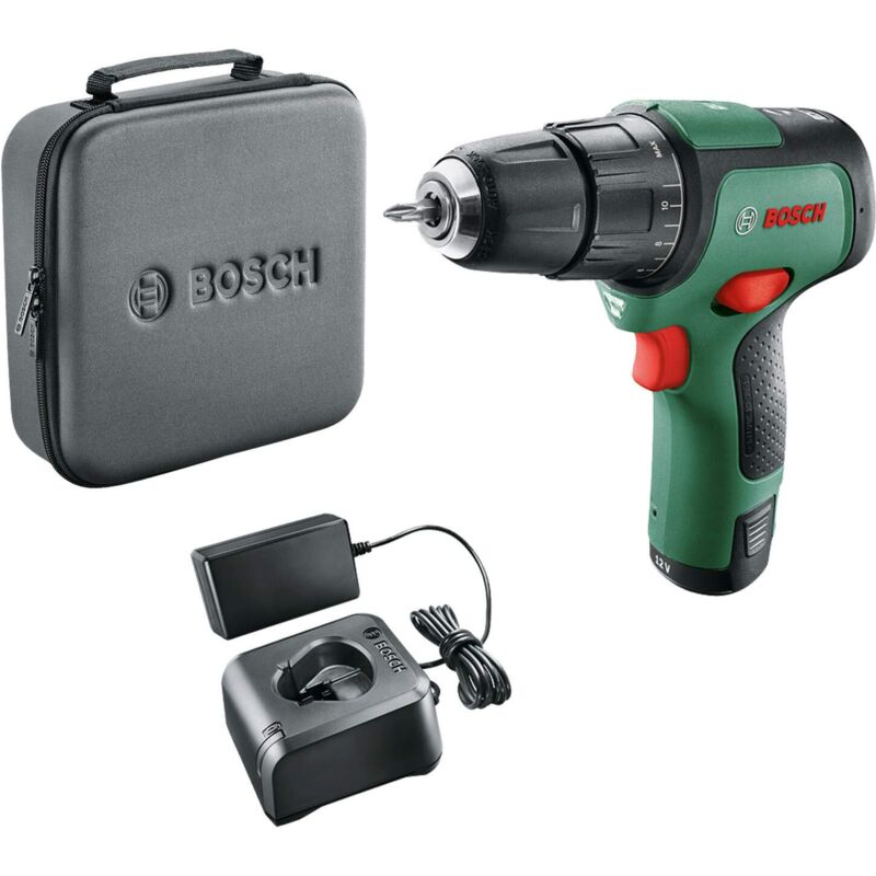 Bosch Trapano con percussione a batteria EasyImpact 12 (1 batteria, sistema 12 volt, in borsa custodia morbida)