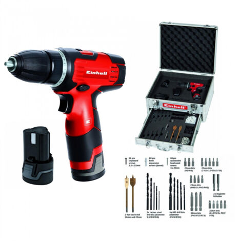 12v Batterie Screwdriver Litio Case 214 Pcs Th Cd 12-2 Li
