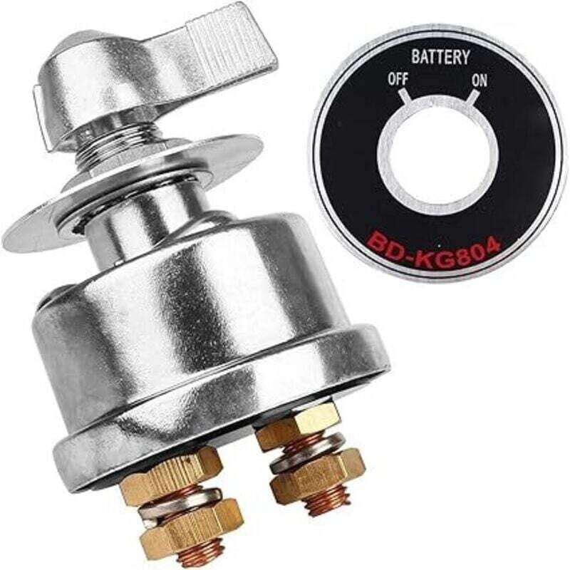 Image of 12V Batterietrennschalter, Hochstrom-Trennschalter für Auto, Boot, LKW