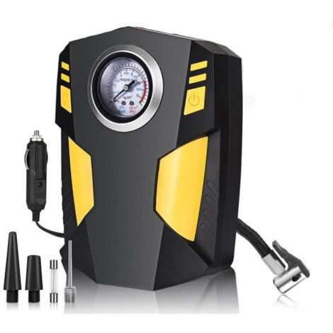 12V Compresseur à Air Portable Gonfleur Analogique 150PSI 30L/MIN Pompe de pneu de Voiture Allume Cigare Electrique Pompe A Velo