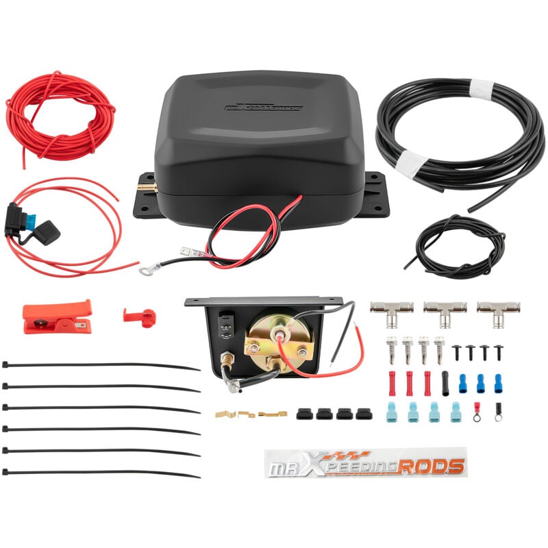 12V Compressore d'aria + pannello manometro for