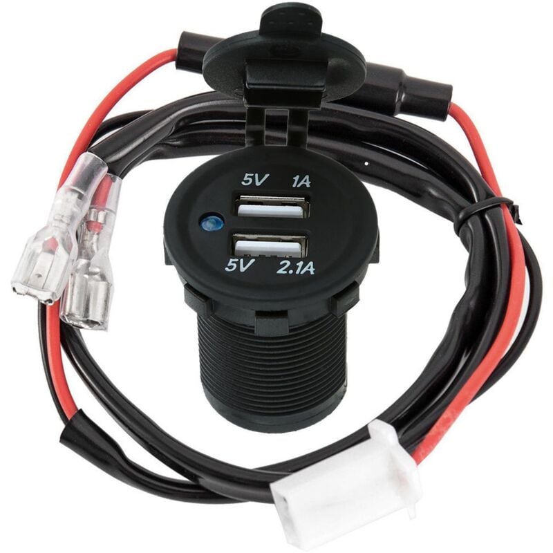 Image of 12V Dual Usb Zigaretten Anzünder Splitter Ladegerät Stecker Adapter Storm