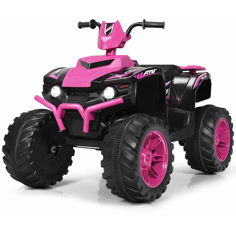 Costway - 12V Electric Kids Ride On atv Quad Bike Car Battery Powered Toddler Children Toy
