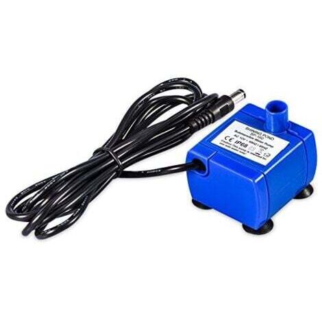 12V électrique submersible chat abreuvoir pompe ultra faible consommation d'énergie ultra silencieux chat abreuvoir pompe de remplacement bleu