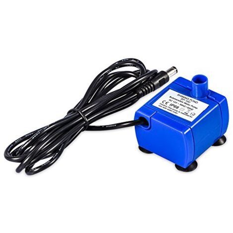 12V électrique submersible chat abreuvoir pompe ultra faible consommation d'énergie ultra silencieux chat abreuvoir pompe de remplacement bleu