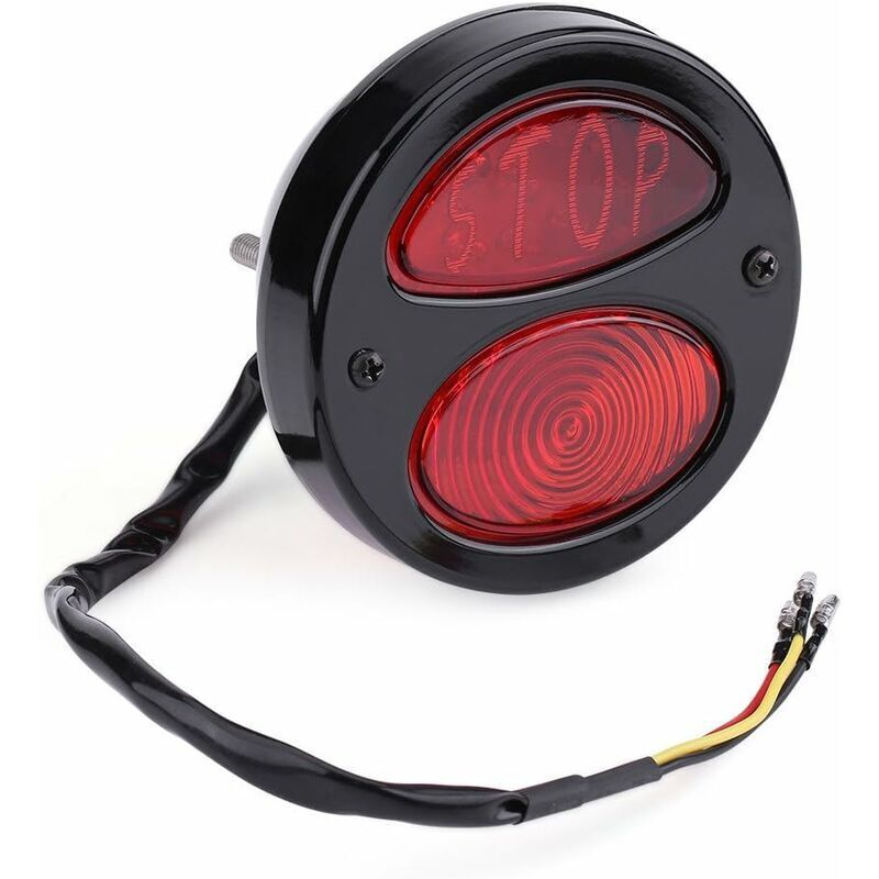 12V Feu stop arrière LED Rond Reflecteur Feux Stop marqueur Lumière pour Camion Remorque RV ATV Moto