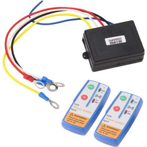 12V Funk-Elektroseilwinde mit Fernbedienung für LKW, SUV, ATV (45m)