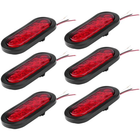 12V LED-Anhängerbeleuchtung – 6 Brems-/Blinker-/Rückleuchten für Lkw und Transporter