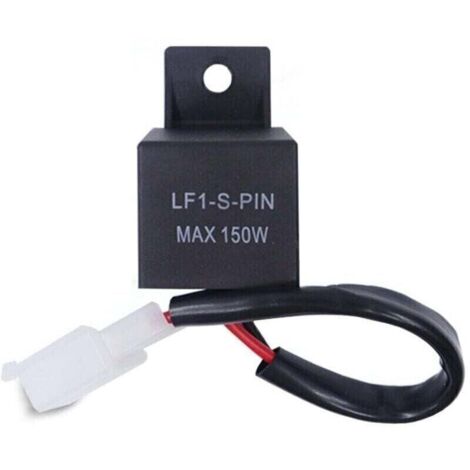 12V LED-Blinkrelais für Motorräder, 2-polig LF1-S-PIN, max. 150W, 12-Volt-Mittellicht, Kfz-Relais