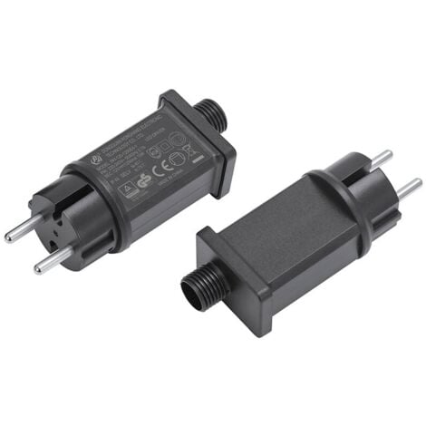 DOLASO 12V LED-Netzteil, LED-Transformator IP44 Niederspannungs-LED-Adaptertreiber für Weihnachtslicht, Lichterkette (1 Stück)