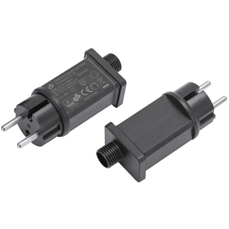 12V LED-Netzteil, LED-Transformator IP44 Niederspannungs-LED-Adaptertreiber für Weihnachtslicht, Lichterkette (1 Stück)