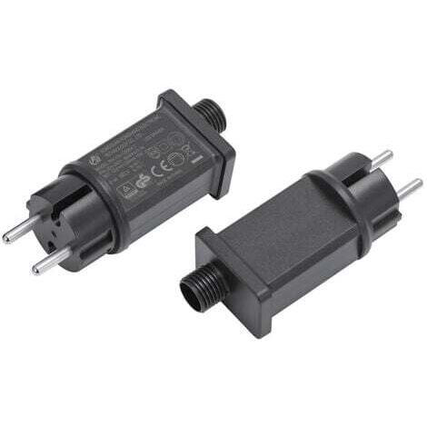 MEMKEY 12V LED-Netzteil, LED-Transformator IP44 Niederspannungs-LED-Adaptertreiber für Weihnachtslicht, Lichterkette (1 Stück)