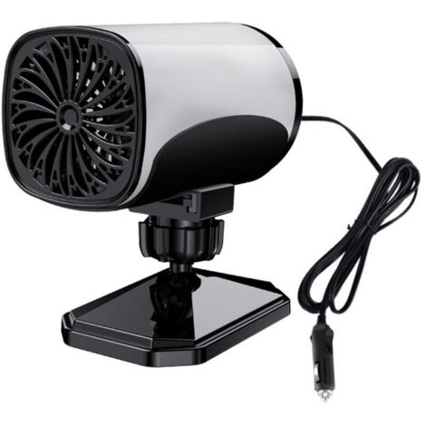 12V Mini Ventilateur De Chauffage, Économie D'énergie Radiateur Soufflant, USB Rotatif Électrique Aéroconvecteur Ventilateur, Avec Support Rotatif À 360 Degrés Chauffage D'appoint Economique Silencieu